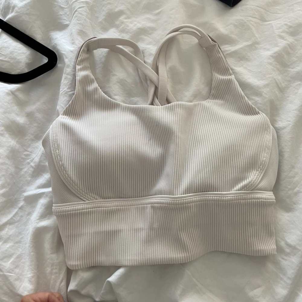 Lululemon White Sports Bra